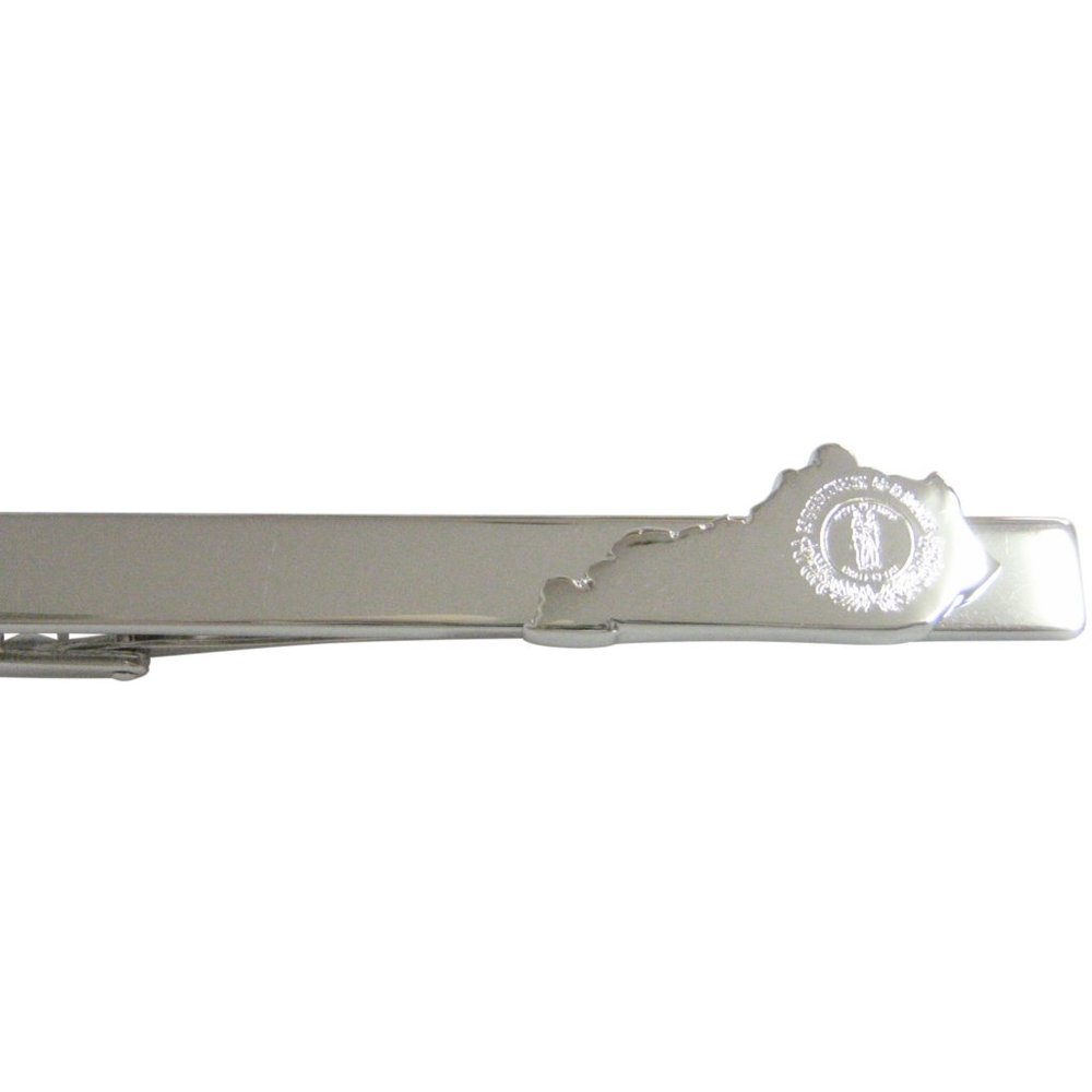 Kentucky State Map Shape And Flag Design Tie Clip - image 1